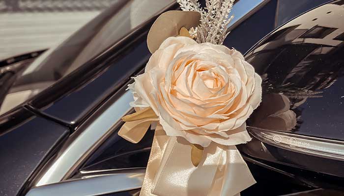 Car decorations for weddings